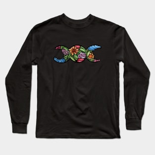 Triple Moon Bloom Long Sleeve T-Shirt